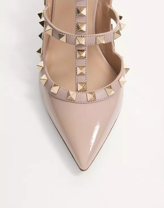 Valentino Patent Rockstud Caged Pump 100Mm - Image 3